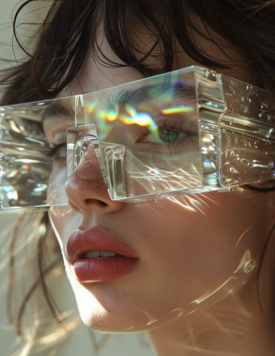 High fashion sunglasses editorial image